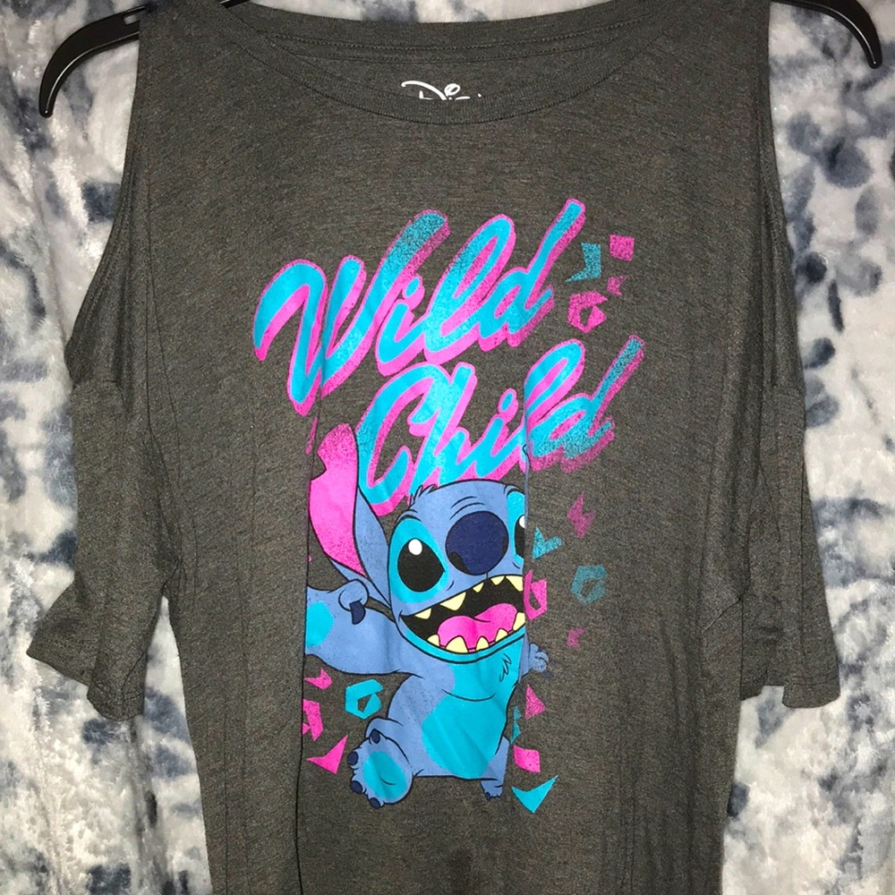 Shirt with sitch on it